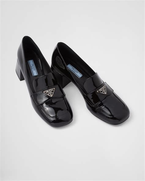 prada key patent leather|Prada patent leather loafer.